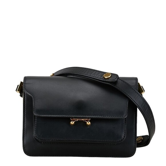 Marni Leather Trunk Shoulder BagLeather Shoulder Bag in Good condition